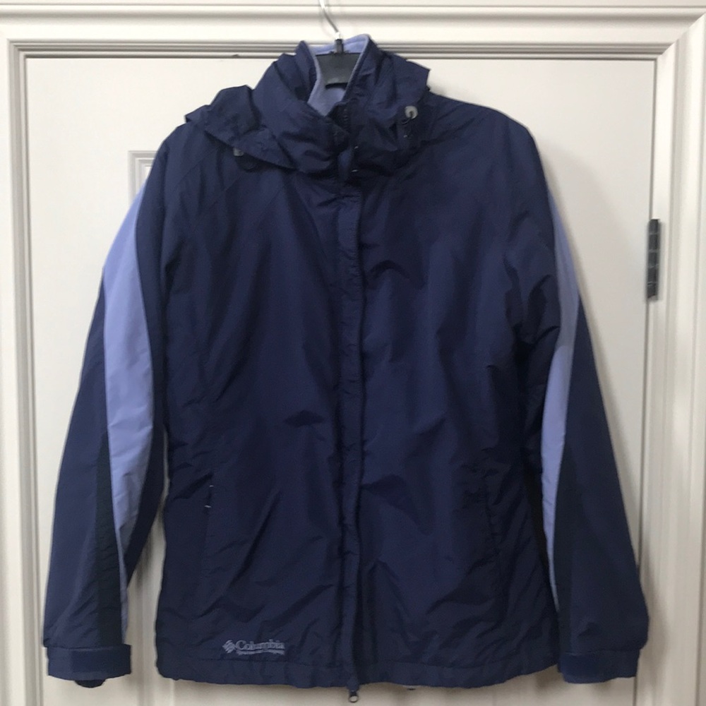 Women’s Columbia hooded winter coat with vest liner Sz M “Core Inter” (SKU B)